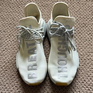Adidas NMD Hu Trail Pharrell Now Is Her Time Cream/White With Box Mens 8.5